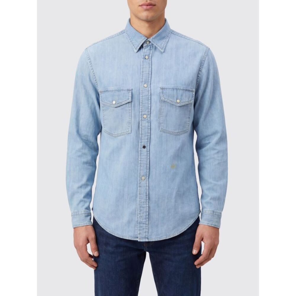 Jacob Cohen Shirt Men Gnawed Blue